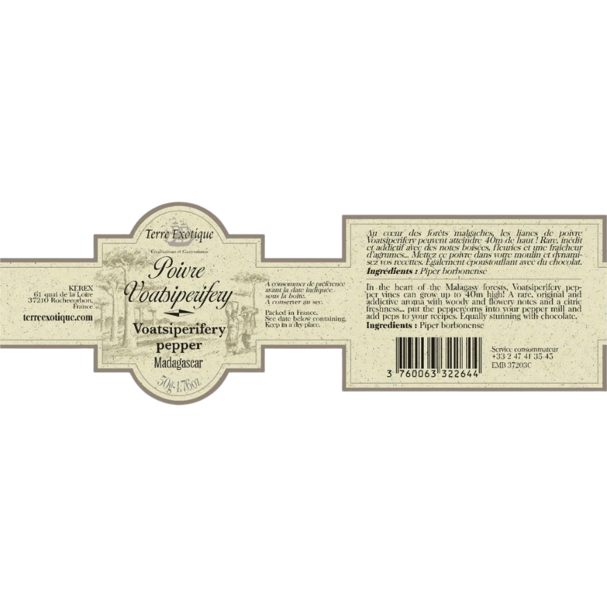 Poivre sauvage Voatsy Perifery 50gr - Terre Exotique