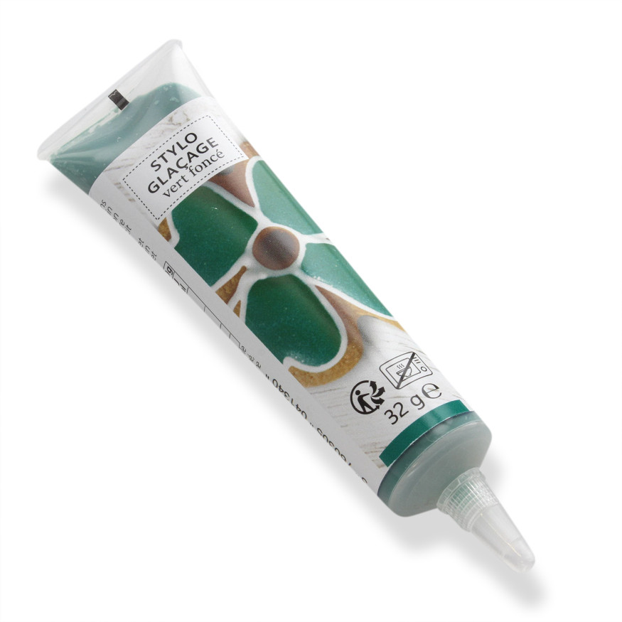 Stylo de glaçage pour décorer les biscuits vert foncé 32 gr