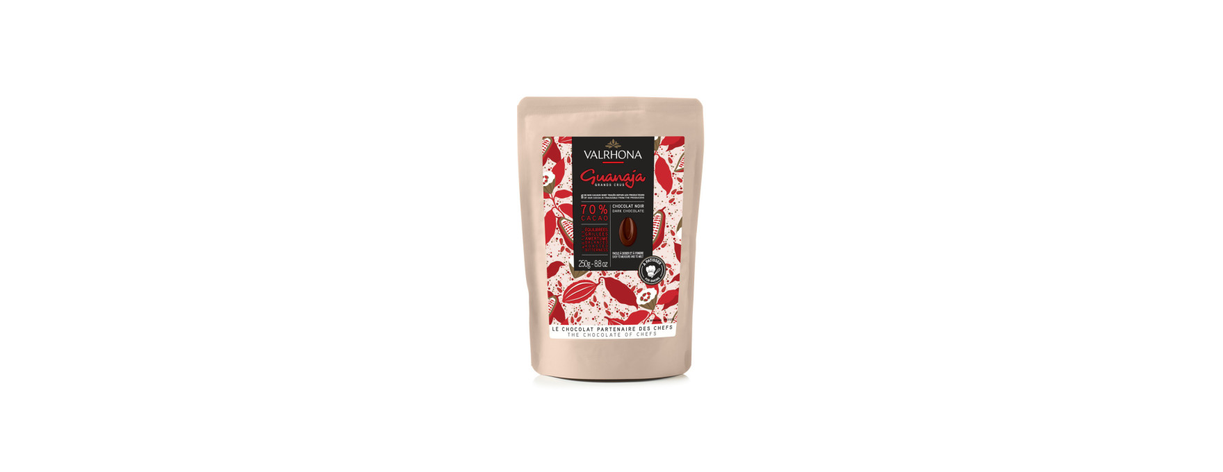 Chocolat noir à pâtisser Guanaja 70% 250 gr - Valrhona