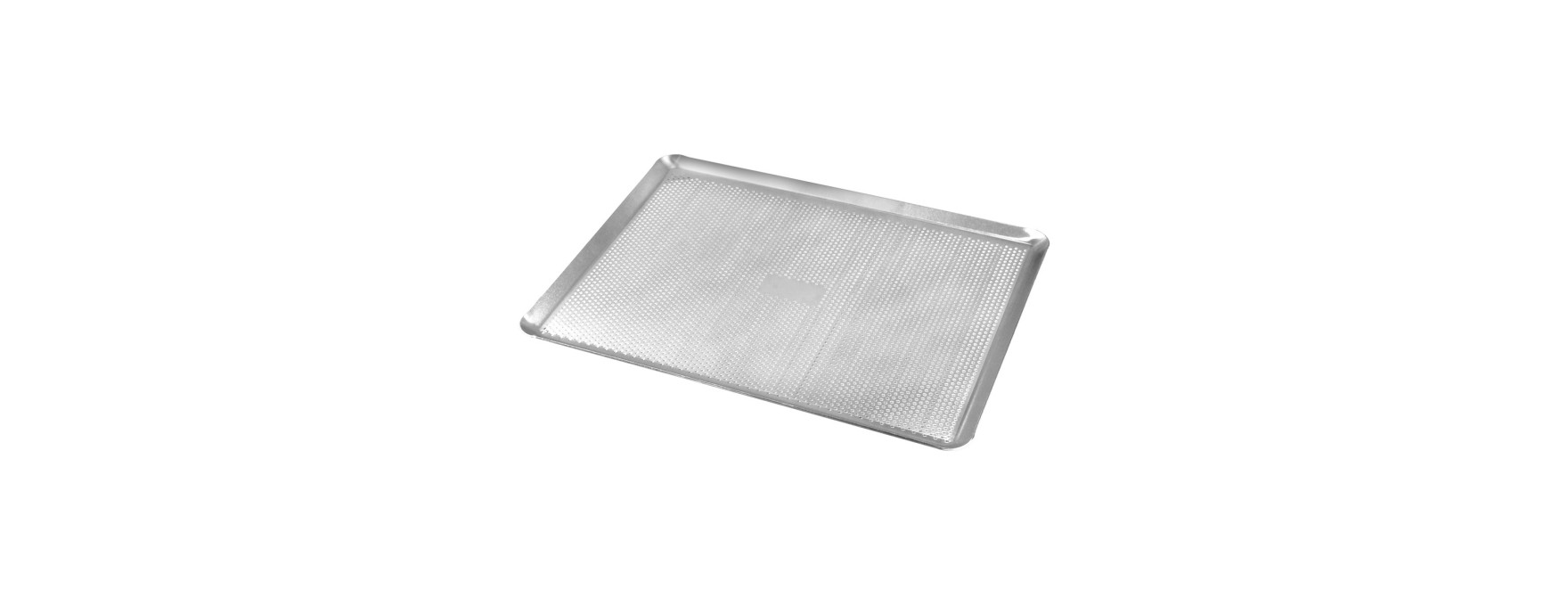 Plaque de cuisson perforée avec rebord en aluminium 40 x 30 