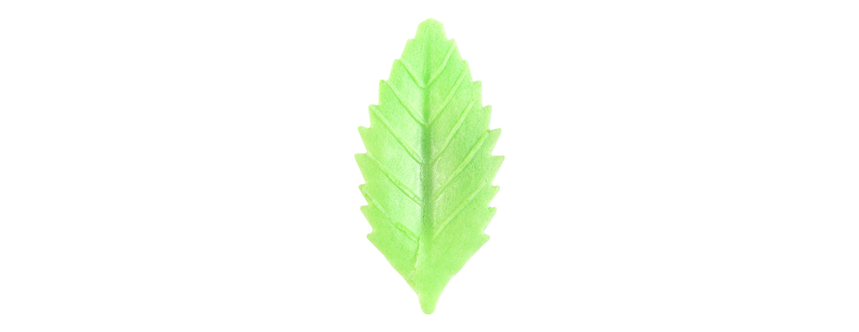 Décor en azyme : 50 feuilles vertes 4,5 cm