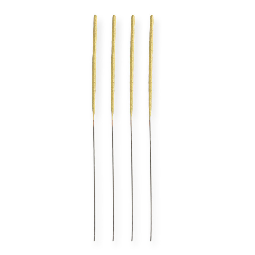 Bougie scintillante dorée : 4 cierges - Wondercandle