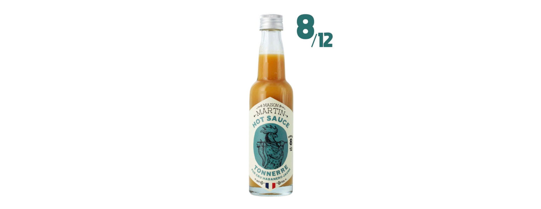 Sauce piment habanero jaune Tonnerre 100 ml - Maison Martin