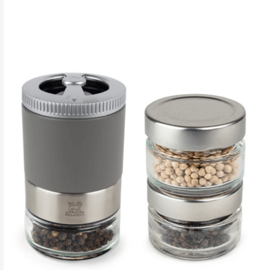 Coffret  bar à poivres Maestro u ´select + 3 poivres - Peuge