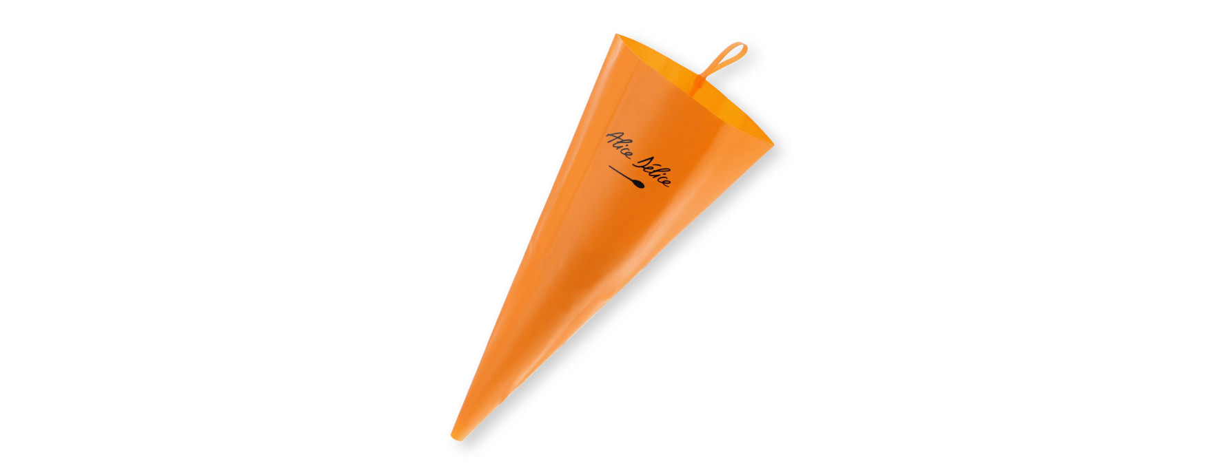 Poche à douille réutilisable en silicone orange 40 cm - Alic