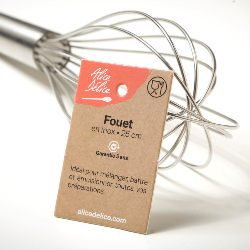 Fouet en inox 25 cm - Alice Délice