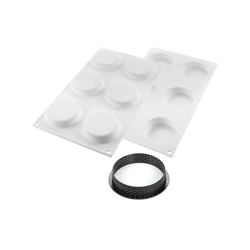 Kit tartelettes Ring Klassik : moule en silicone 6 empreinte