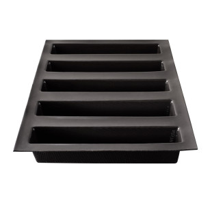 Moule en silicone et tricot de verre 5 cakes longs 41 x 27 x