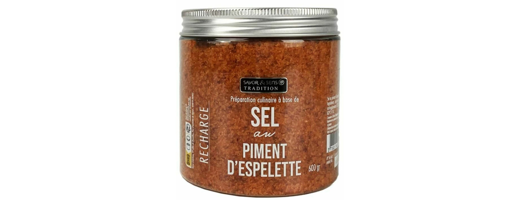 Sel au piment d'Espelette 600g - Savor et Sens