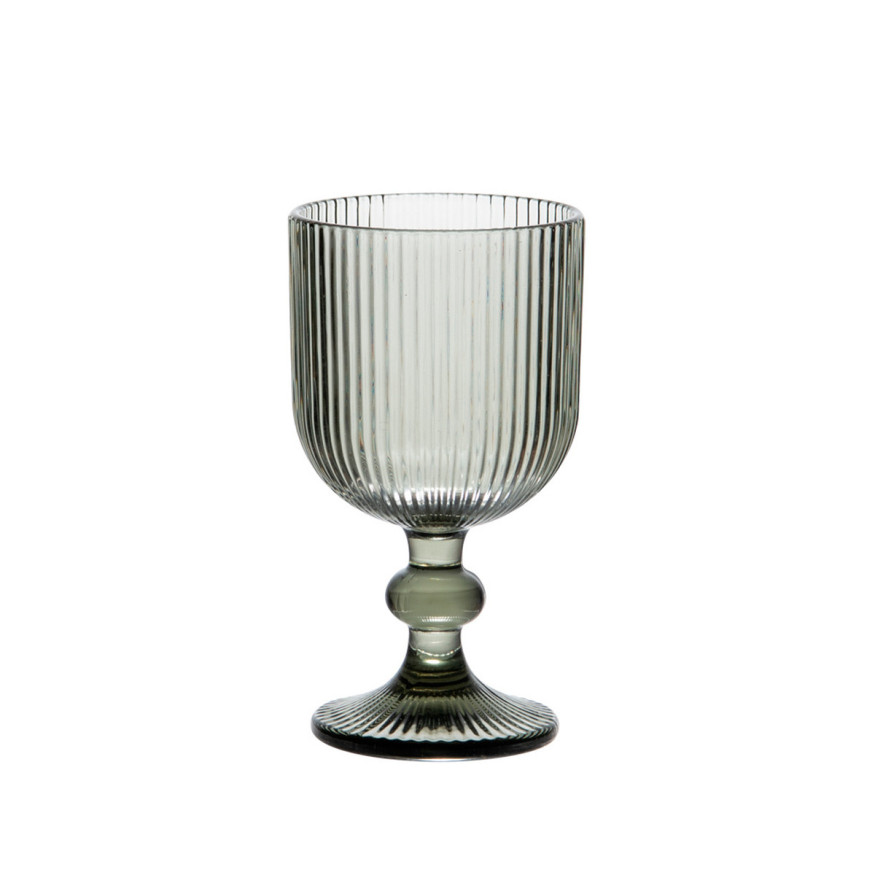 Boîte de 6 verres à pied 250ml Dolce gris - Table passion