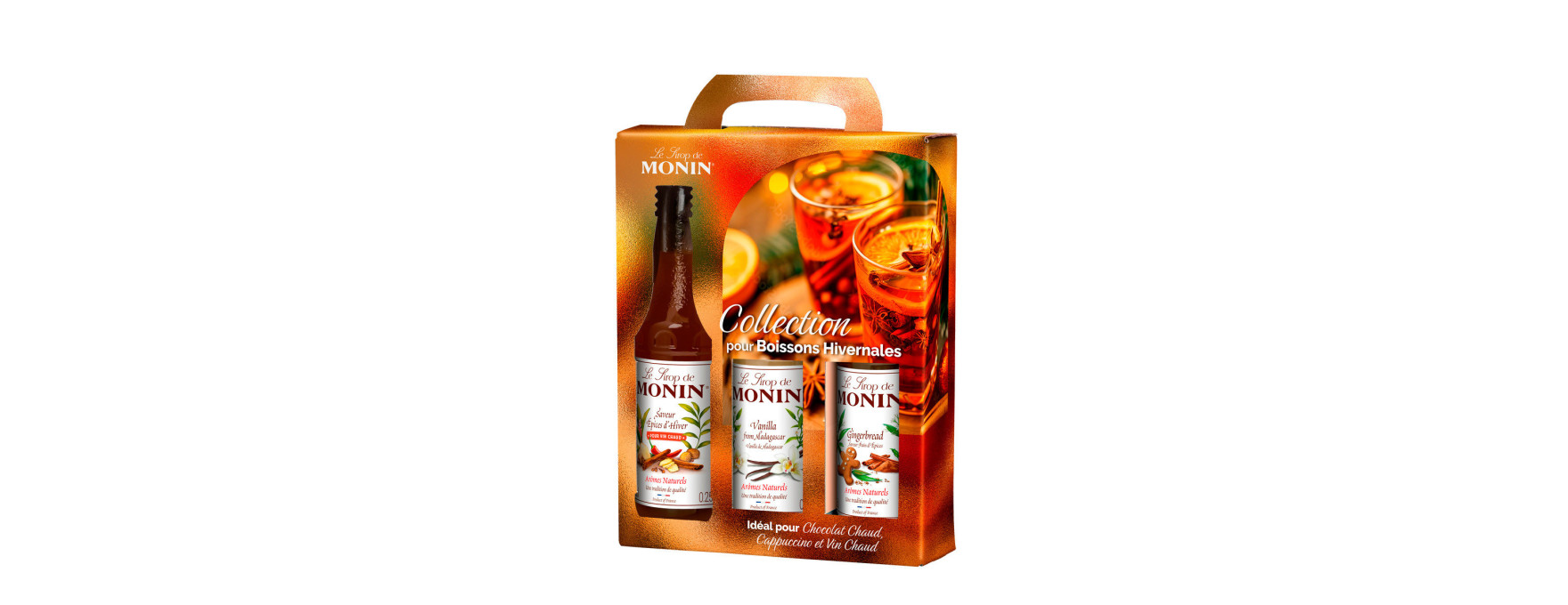 Coffret boissons hivernales, 3 x 25cl - Monin