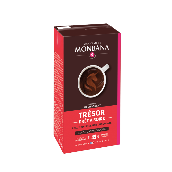 Boisson au chocolat prête à l´emploi Trésor gourmand 33% de 