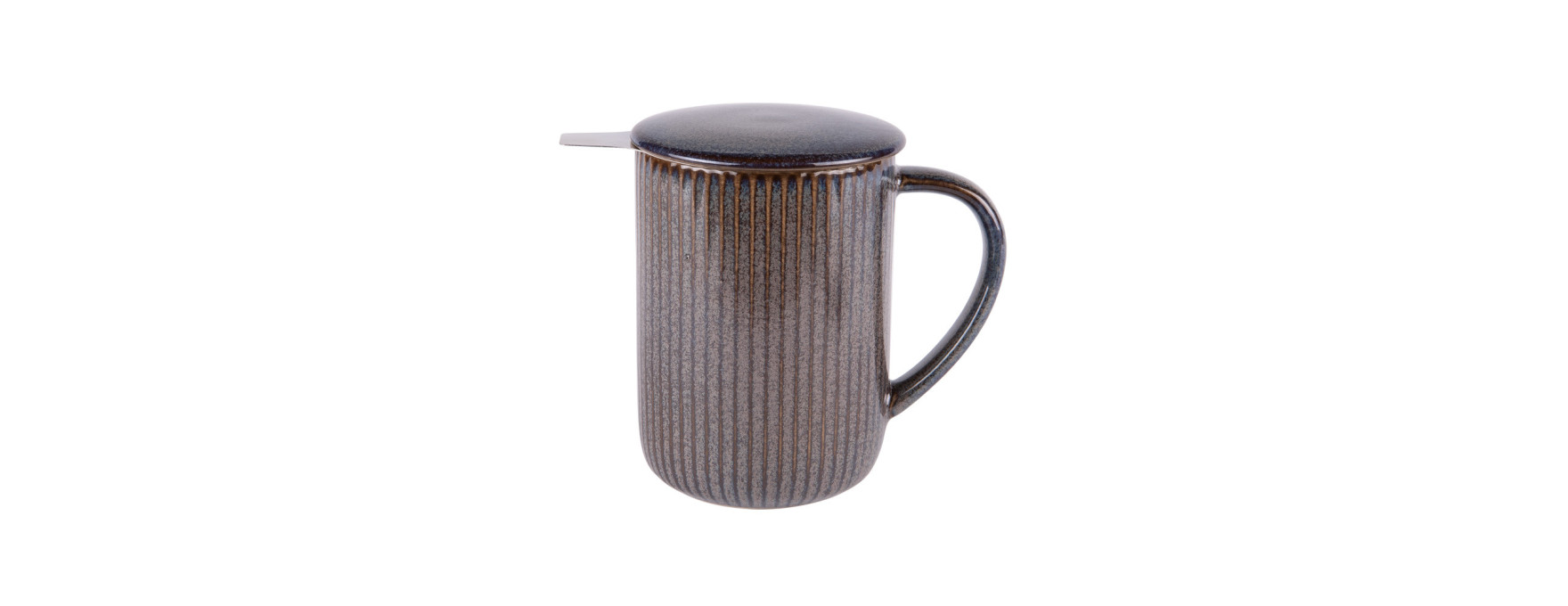 Tisanière avec filtre 0,47l noir bleu Tiao - Table passion