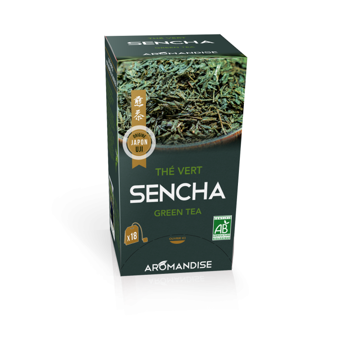18 sachets de thé vert sencha 2 gr - Aromandise