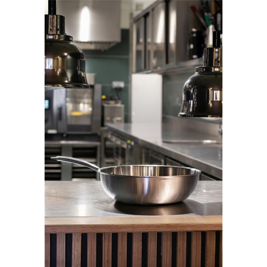 Wok Triply en acier inoxydable 28cm sans PFAS - Menastyl