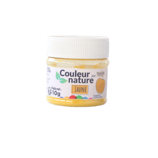 Colorant naturel en poudre Couleur nature : jaune 10 gr - Tr