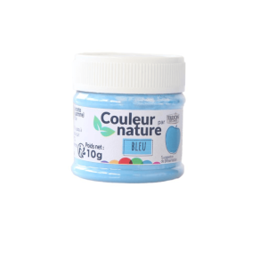 Colorant naturel en poudre Couleur nature : bleu 10 gr - Tré