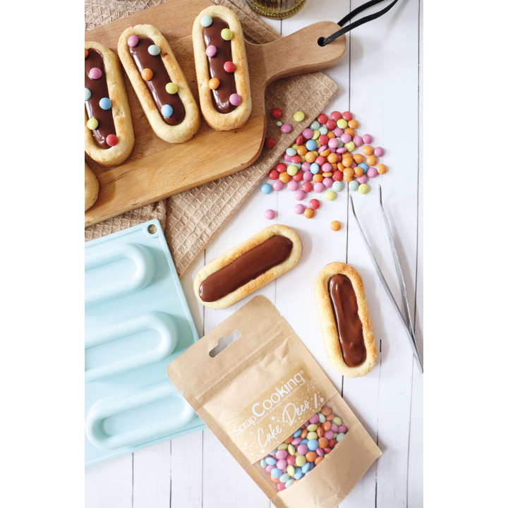 Moule en silicone 7 biscuits fingers 3.5 x 9 cm - Scrapcooki
