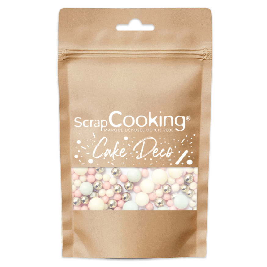 Mélange de décors sucrés pastel Bubbles - Scrapcooking