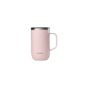 Travel Mug isotherme avec anse 470ml pastel rose - Qwetch