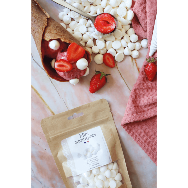 Dcor  parsemer : mini meringues blanches 40 gr - Scrapcookin
