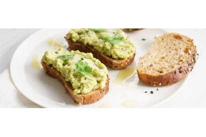 Guacamole aux petits pois, feta & basilic Guacamole aux petits pois, feta & basilic