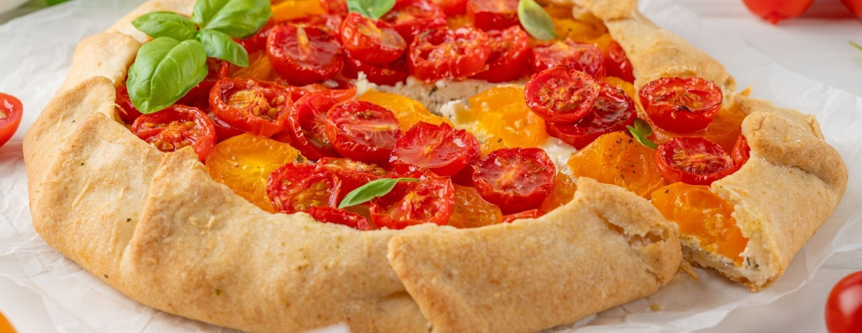 Tarte à la tomate ensoleillée