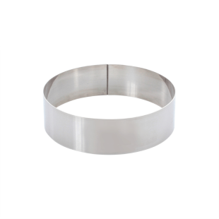 Cercle à mousse et entremets en inox 4 parts 16 cm hauteur 4