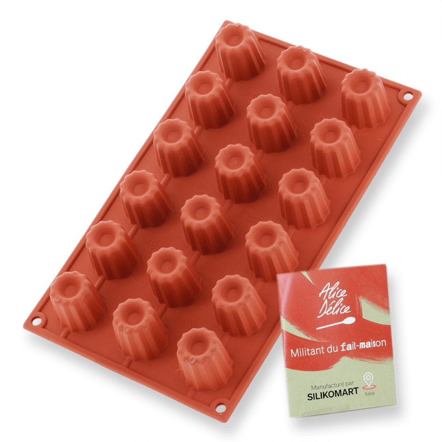 Moule en silicone 18 mini cannelés - Alice Délice