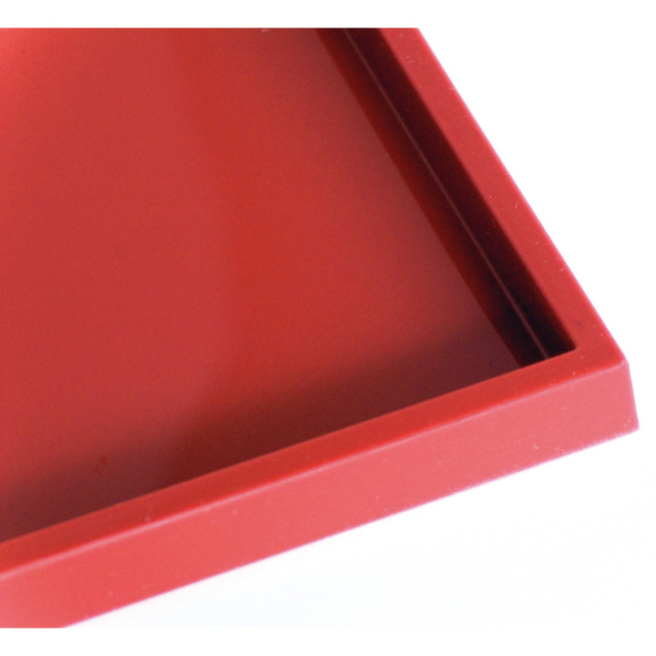 Tapis de cuisson rectangulaire à rebord en silicone idéal po