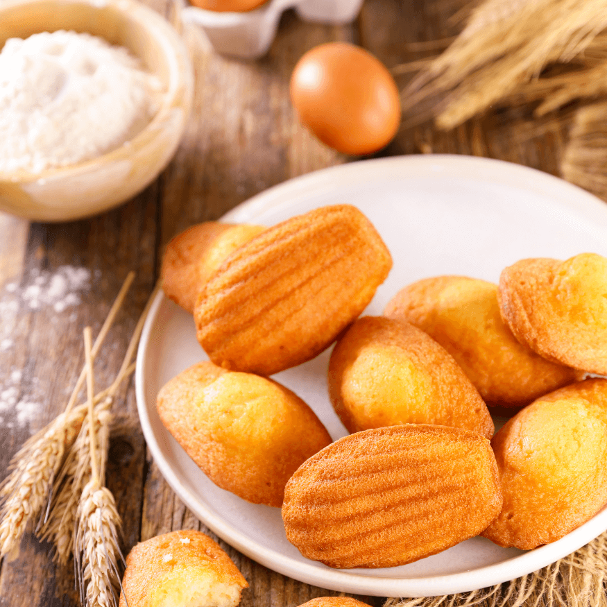 Moule 6 grosses madeleines en fer blanc 39,5 cm - Alice Déli