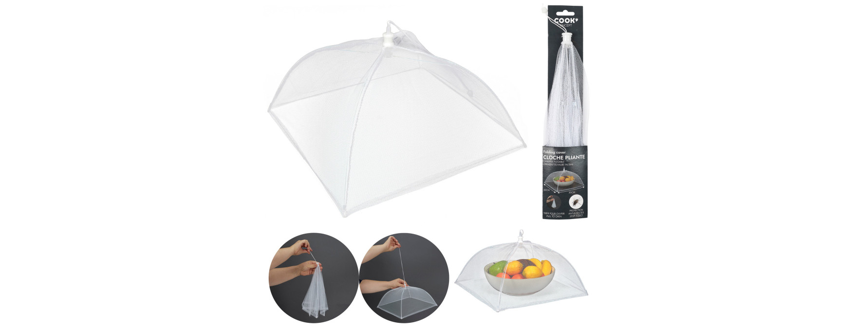 Cloche parapluie pliante 34 cm - Cook concept