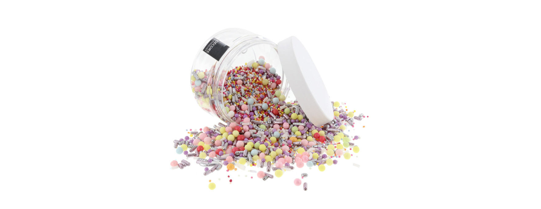 Décor à parsemer : mélange sprinkles multicolores 100 gr