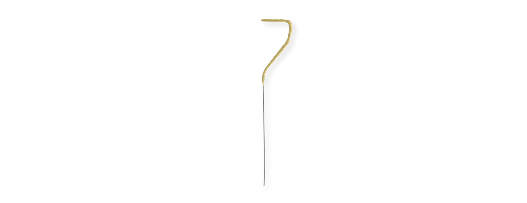 Bougie scintillante dorée : chiffre 7 - Wondercandle