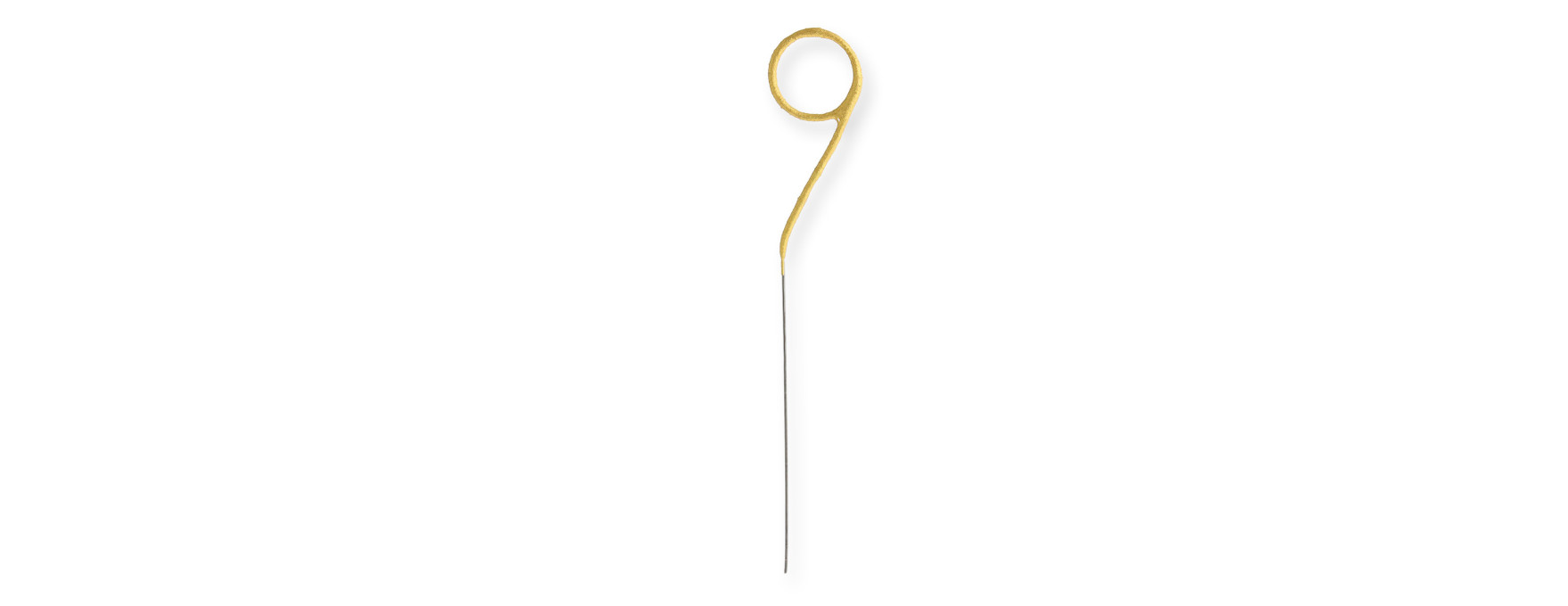Bougie scintillante dorée : chiffre 9 - Wondercandle