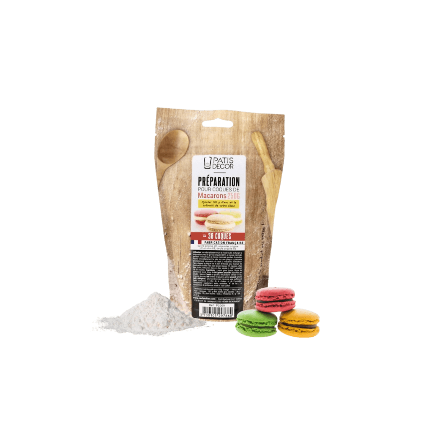 Préparation pour coques de macarons 250 gr - Patisdecor