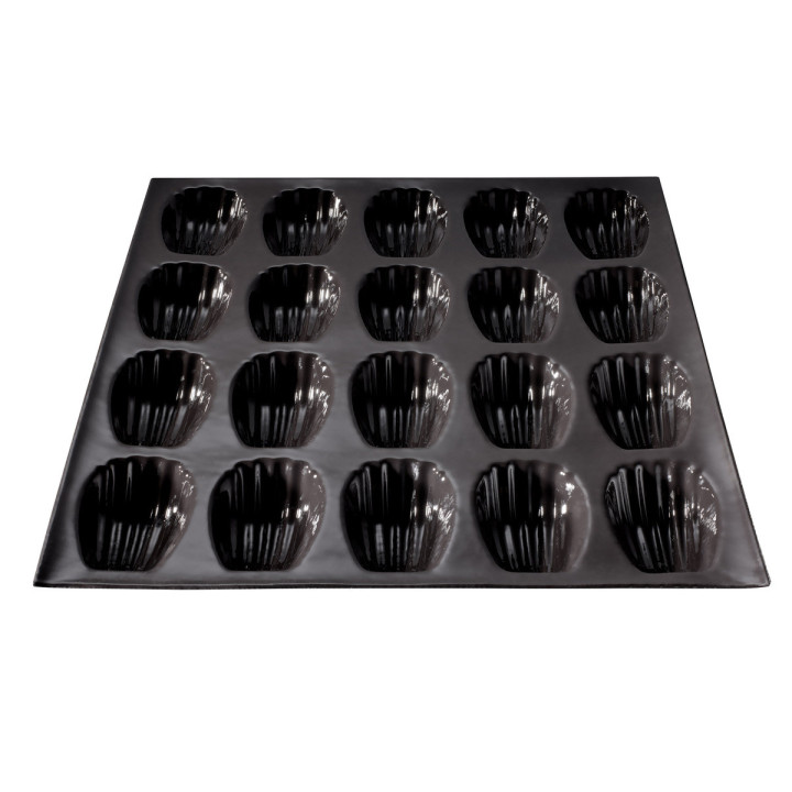 Moule en silicone et tricot de verre 20 madeleines 37 x 30 x