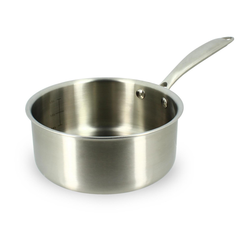 Casserole Triply en acier inoxydable 18cm sans PFAS - Menast
