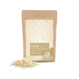 Chocolat blanc ivoire 36% Kayambé Minigrammes 500 gr - Cluiz
