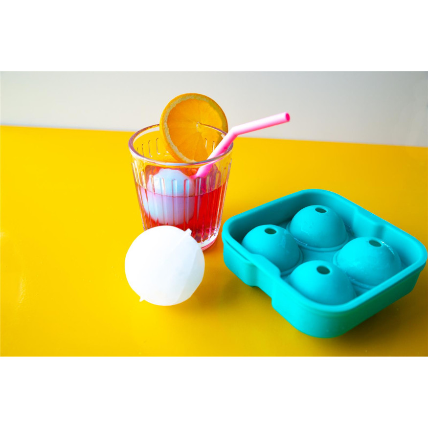 Moule à glaçons en silicone pour 4 boules 6cm- Dotz