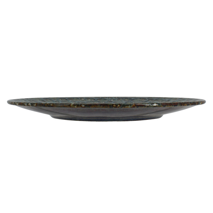 Assiette plate 27 cm Venus en porcelaine émail réactif - Ogo