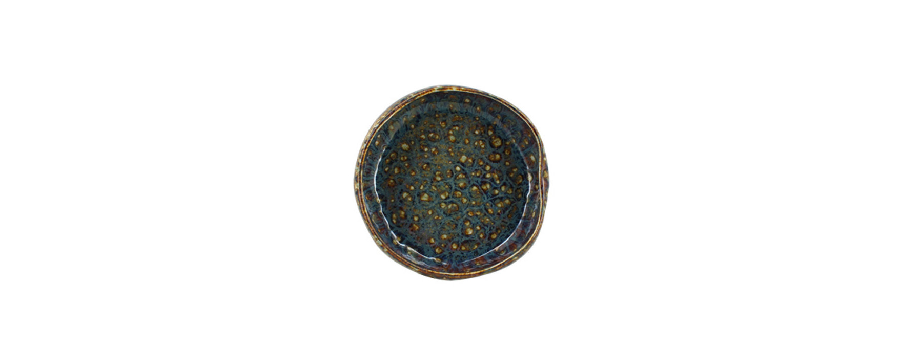 Assiette coupe 14cm Venus en porcelaine émail réactif - Ogo