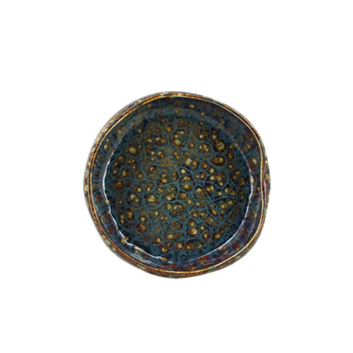 Assiette coupe 14cm Venus en porcelaine émail réactif - Ogo 