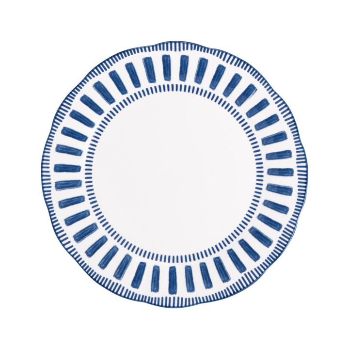Assiette Calotte 22 cm Napoli Bleue - Table passion