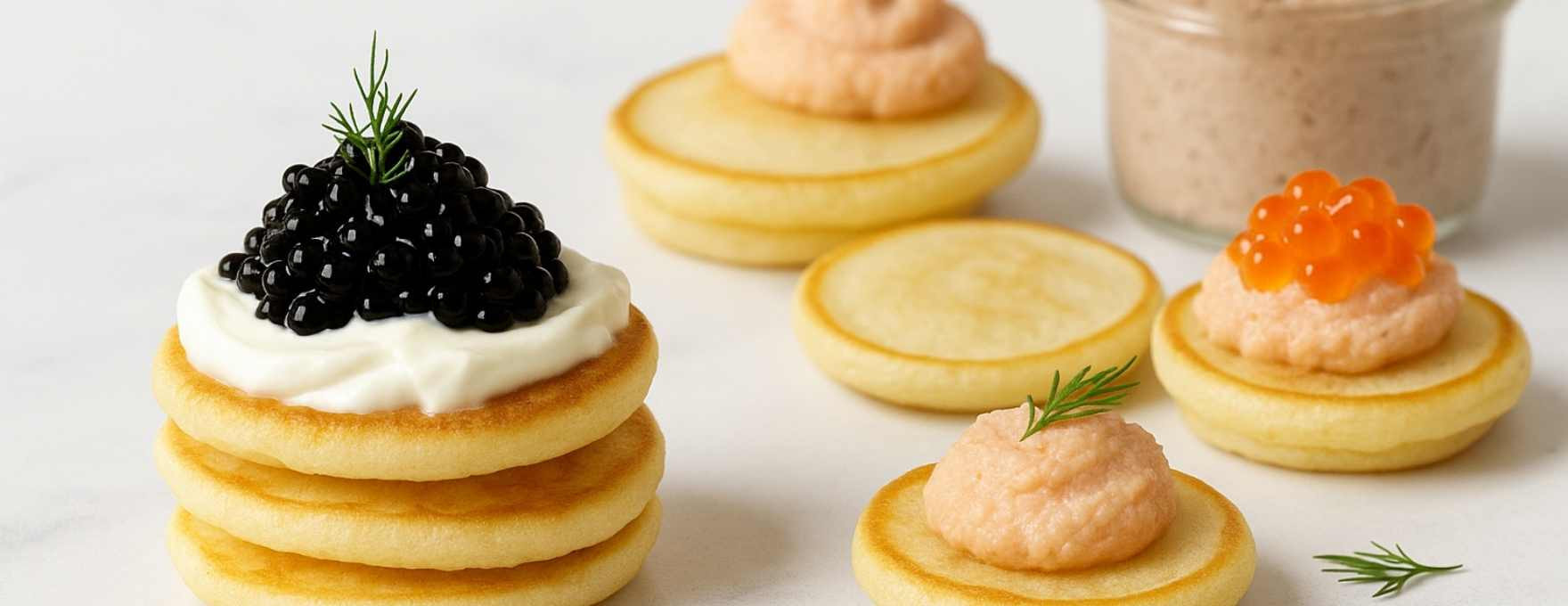 Blinis maison & crème citronnée