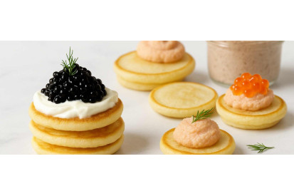 Blinis maison & crème citronnée Blinis maison & crème citronnée