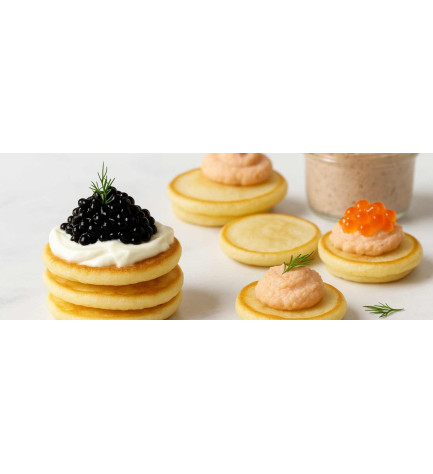 Blinis maison & crème citronnée