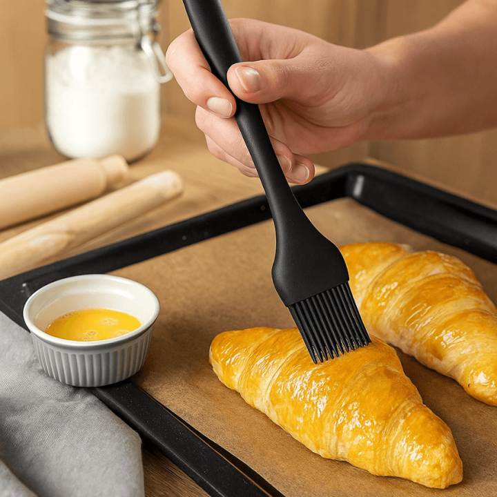 Pinceau en silicone noir 21 cm