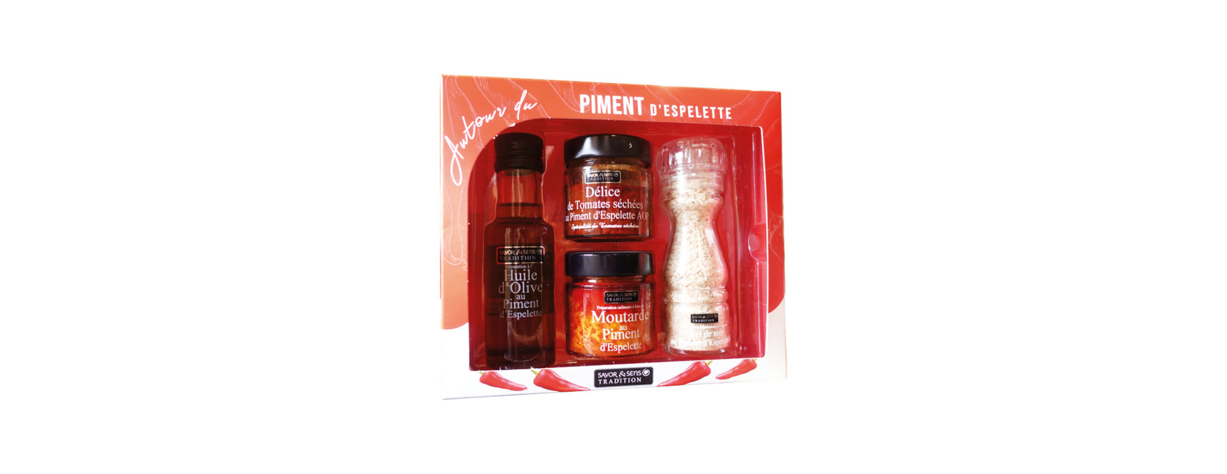 Coffret autour du piment d´Espelette - Savor et Sens