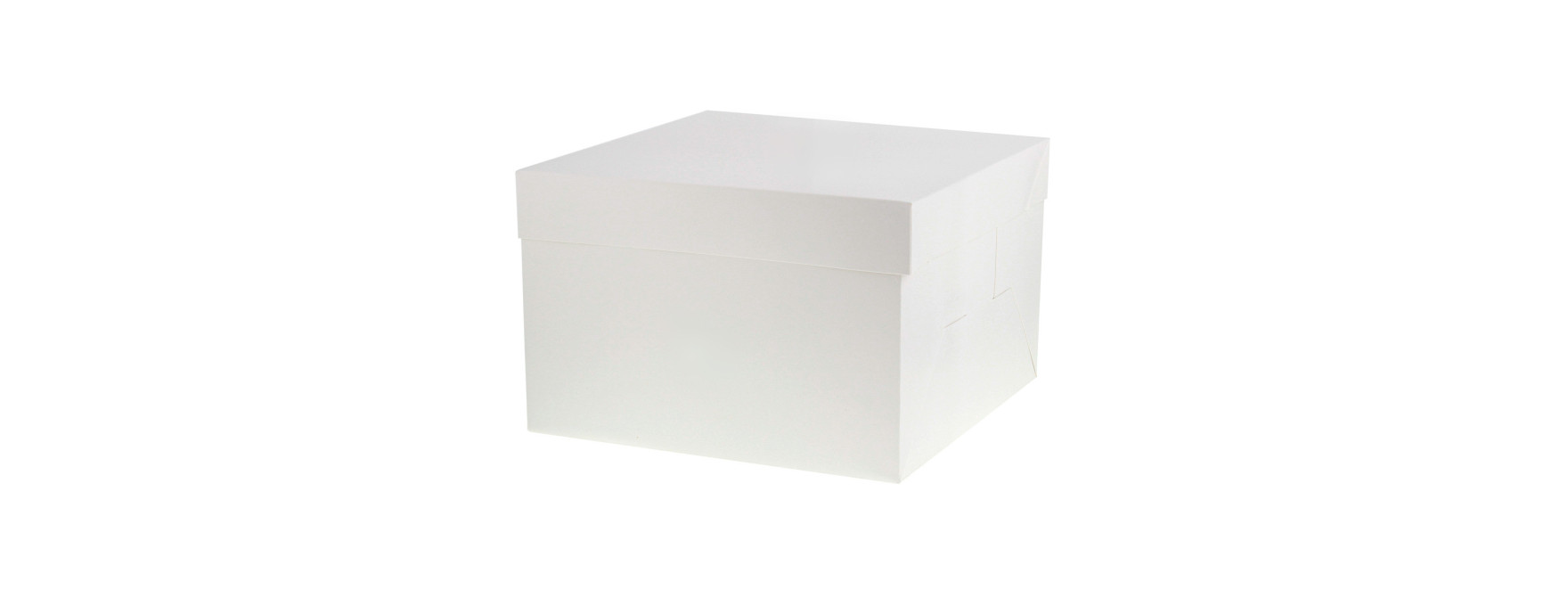 Boîte à gâteaux blanche 25.4 x 25.4 x 20 cm - Patisdecor